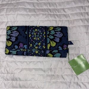 Vera Bradley Indigo Pop Floral Clutch Wallet